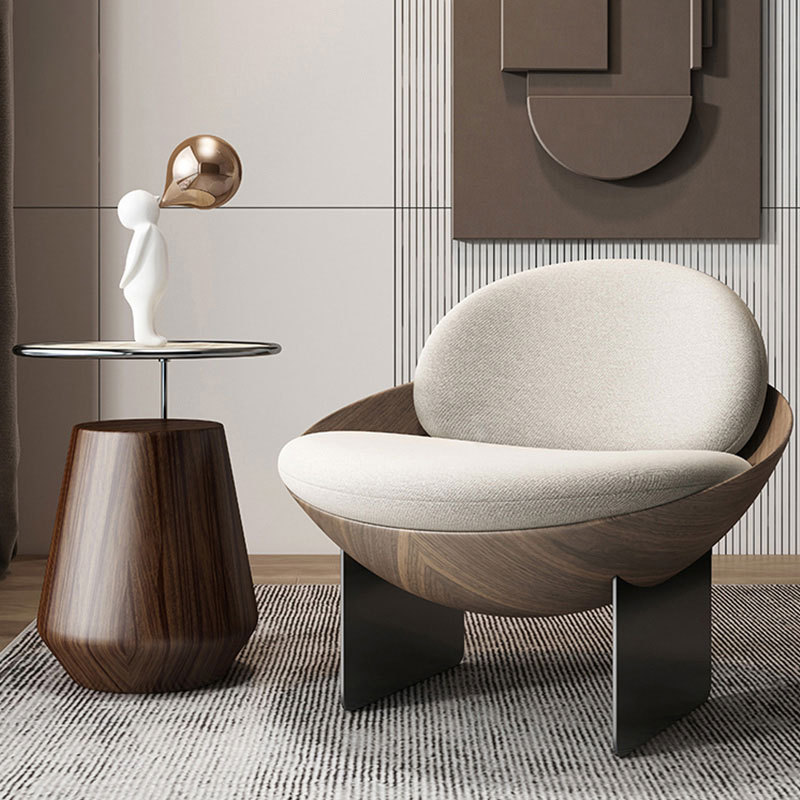 Sofá individual de lujo ligero italiano, silla de cáscara de huevo, apartamento pequeño, sala de estar, dormitorio, diseñador doméstico, celebridad de Internet, creatividad de ocio