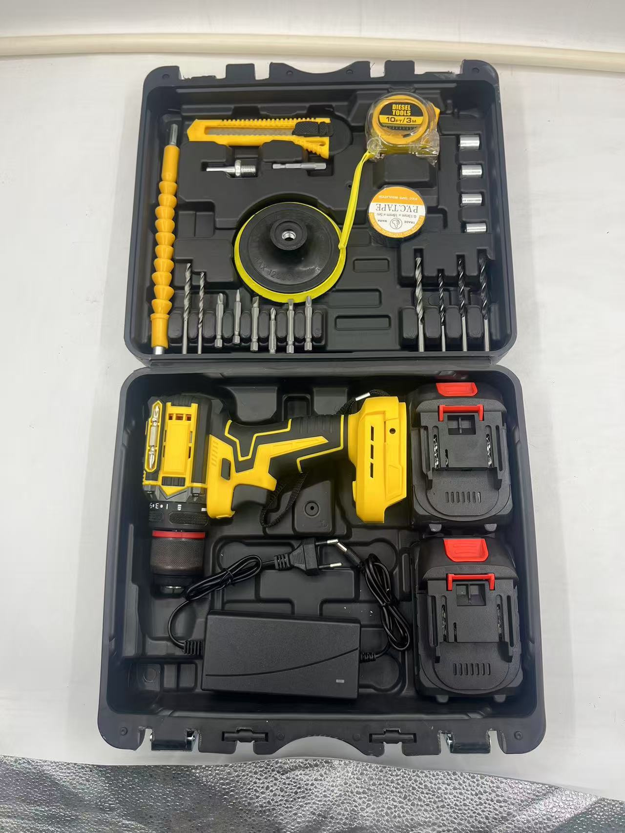 Taladro Inalámbrico con Disco de Pulido 21V Recargable para Pulido y Bricolaje