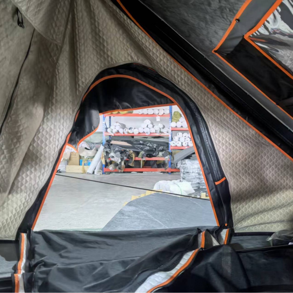 Triángulo de aleación de aluminio de cinco lados con algodón aislante, algodón a prueba de viento, algodón aislante de techo, campamento libre