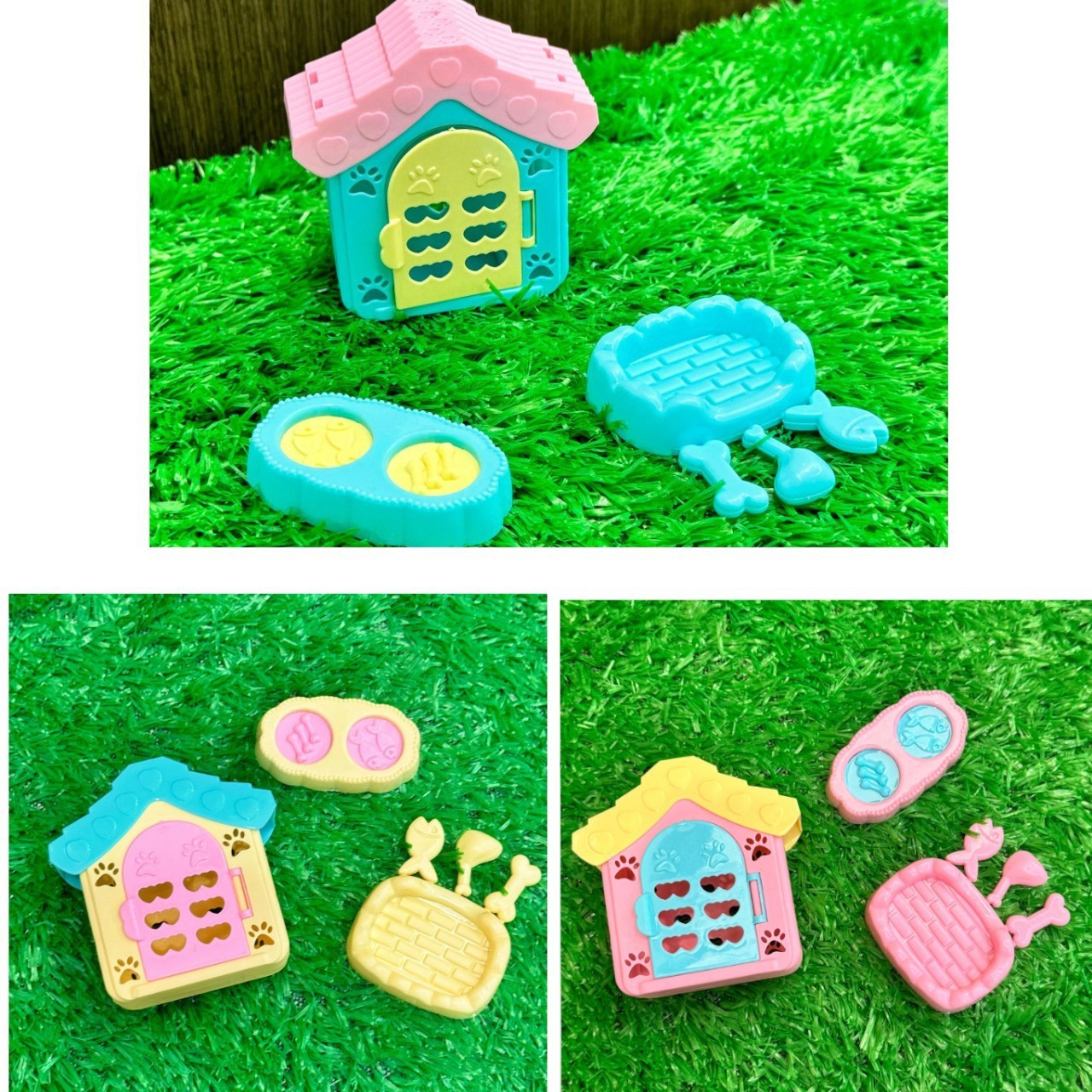 Miniature pet swing diapositivas casa de muñecas gran ventana de perro interactiva casa de juguetes de comercio electrónico fuente de productos