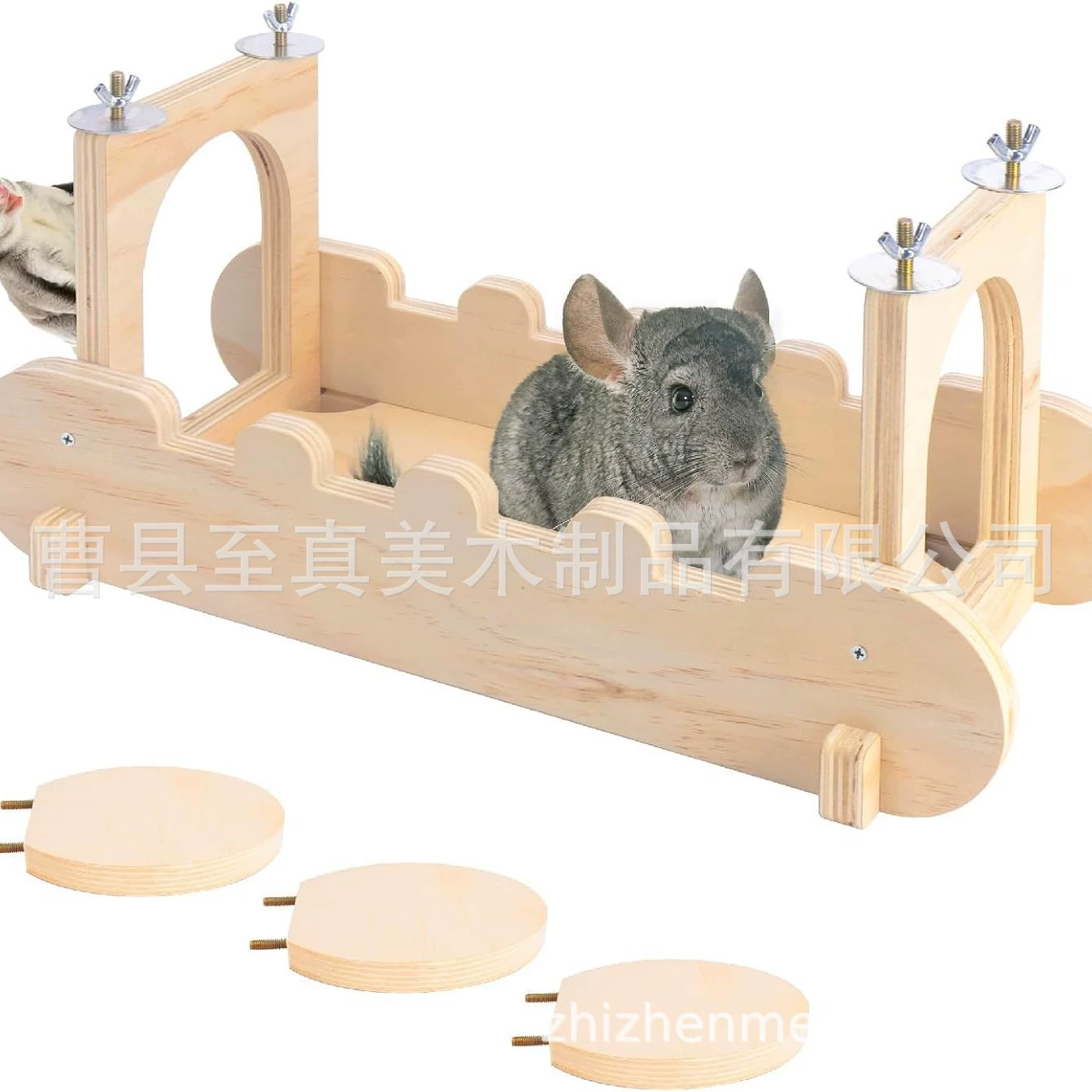 Деревянный подвесной мост для маленьких домашних животных, деревянный мост для животных, клетка, игрушка, подвесной деревянный мост, деревянные товары для домашних животных