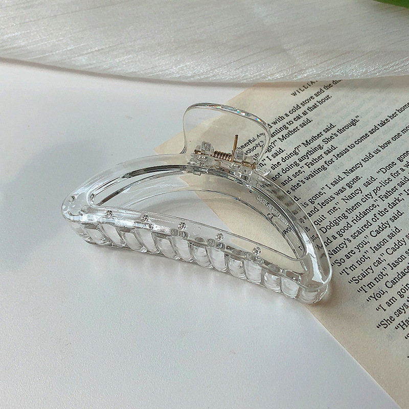 Pinza de pelo hembra Corea del Sur ins Cabeza trasera de niña retro estilo simple temperamento clip Red roja horquilla accesorios para el cabello