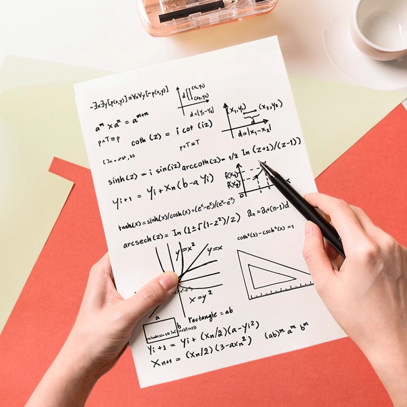 护眼草稿本封面可印logo加厚8K演算打稿白纸中小学生用空白草稿纸