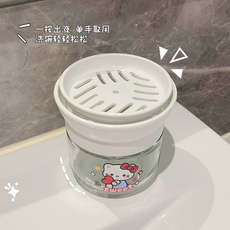 Мультяшная маленькая банка выжимная жидкость для мытья посуды Мыльная жидкость для кухонных принадлежностей для чистки бутылок с мылом для специальных компрессоров
