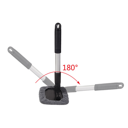 Car front windshield cleaning brush Aluminum alloy telescopic rod window defogging brush windshield dust removal wiper