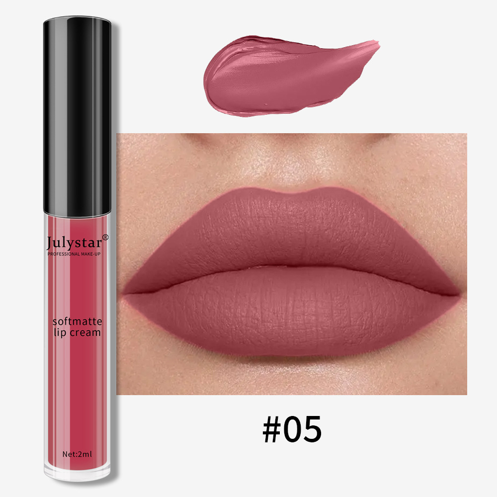 European and American cross-border water mist matte liquid lipstick for women's Christmas makeup, moisturizing and long-lasting, non-stick cup lip gloss and lip gloss wholesale undefined