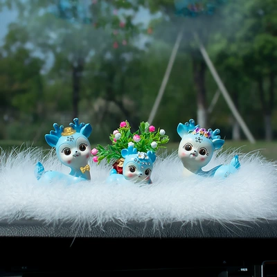 Perfplant seat: car decoration creative goddess car - lu-dad-lu-ma-1-baby-wool-pad-fortune-fruit