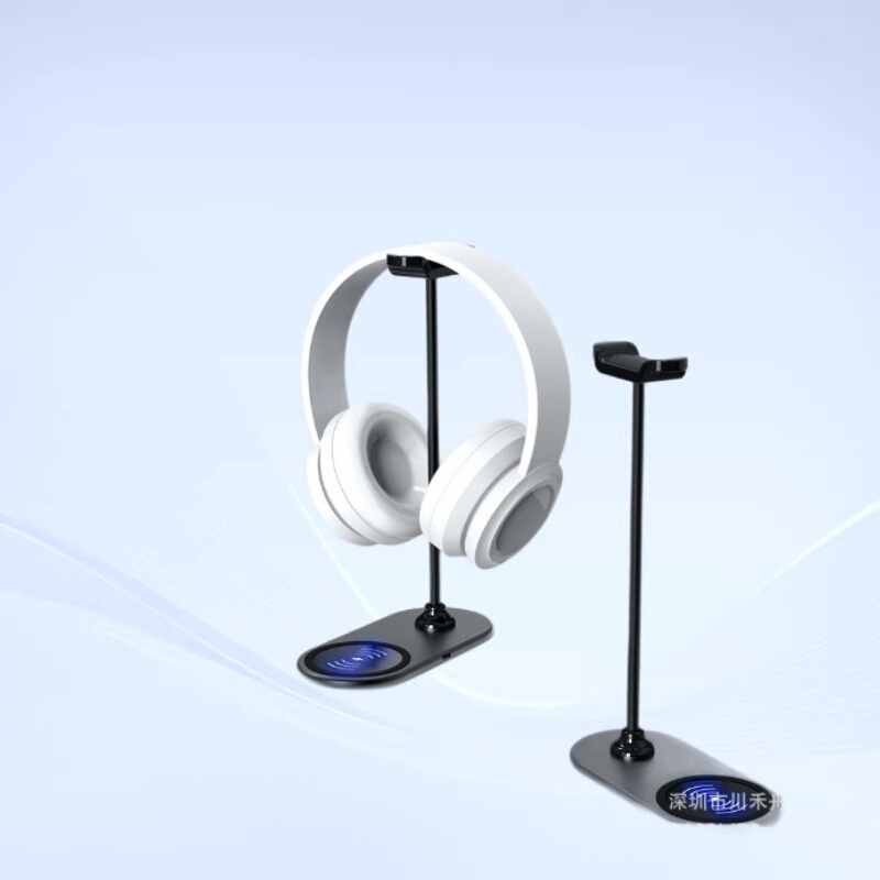Headphone Stand Rgb Head-Mounted Metal Stand Computer Display Stand Luminous Multi-Function Headset Stand Wireless Charging