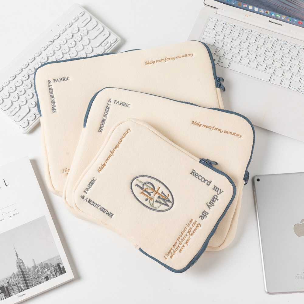 New style flat bag 11 inch ipad storage bag ins simple style apple 13 inch 15 inch laptop bag