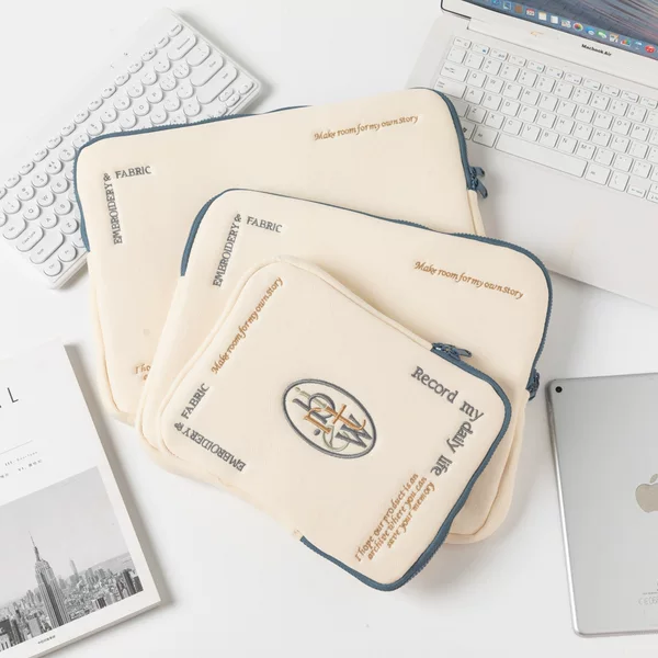 New style flat bag 11 inch ipad storage bag ins simple style apple 13 inch 15 inch laptop bag