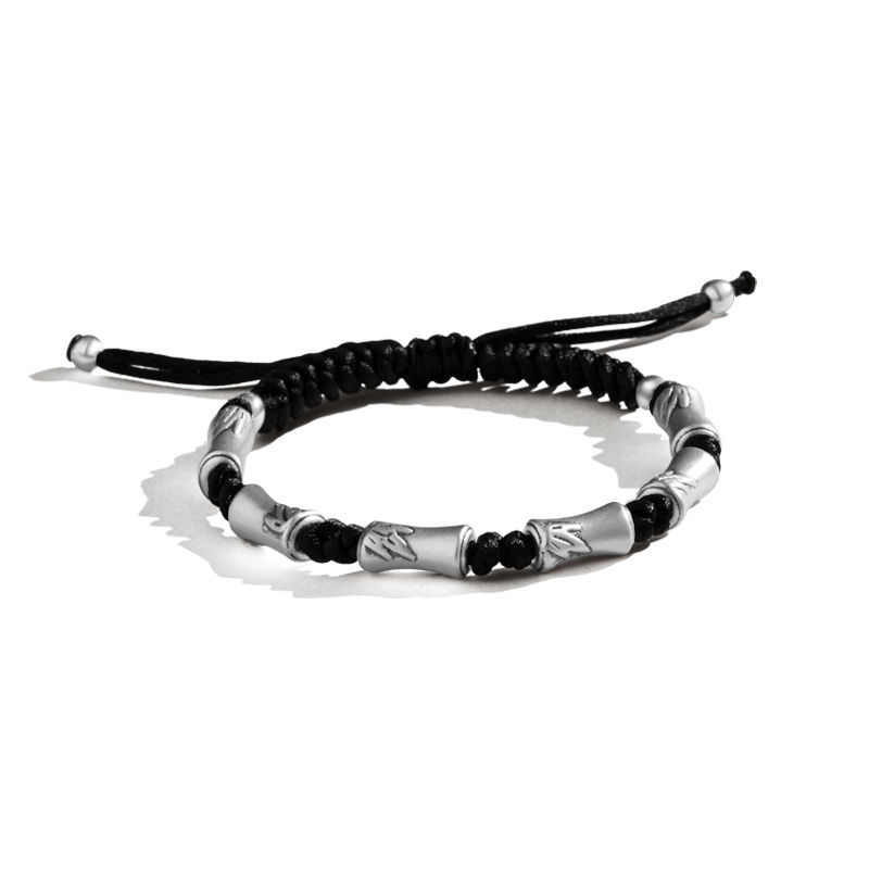 New bamboo step-by-step rise handmade braided rope for boyfriend gift personalized braided fashion new niche hand rope