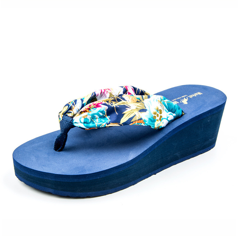 Women's Casual Floral Round Toe Flip Flops display picture 5