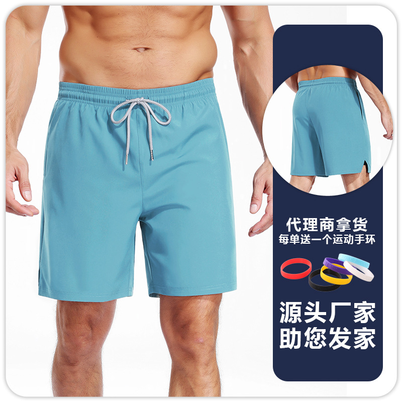 Pantalones Cortos Deportivos de Dos Piezas para Hombre, Poliéster, Holgados, Con Cordón, Secado Rápido, para Baloncesto image 10