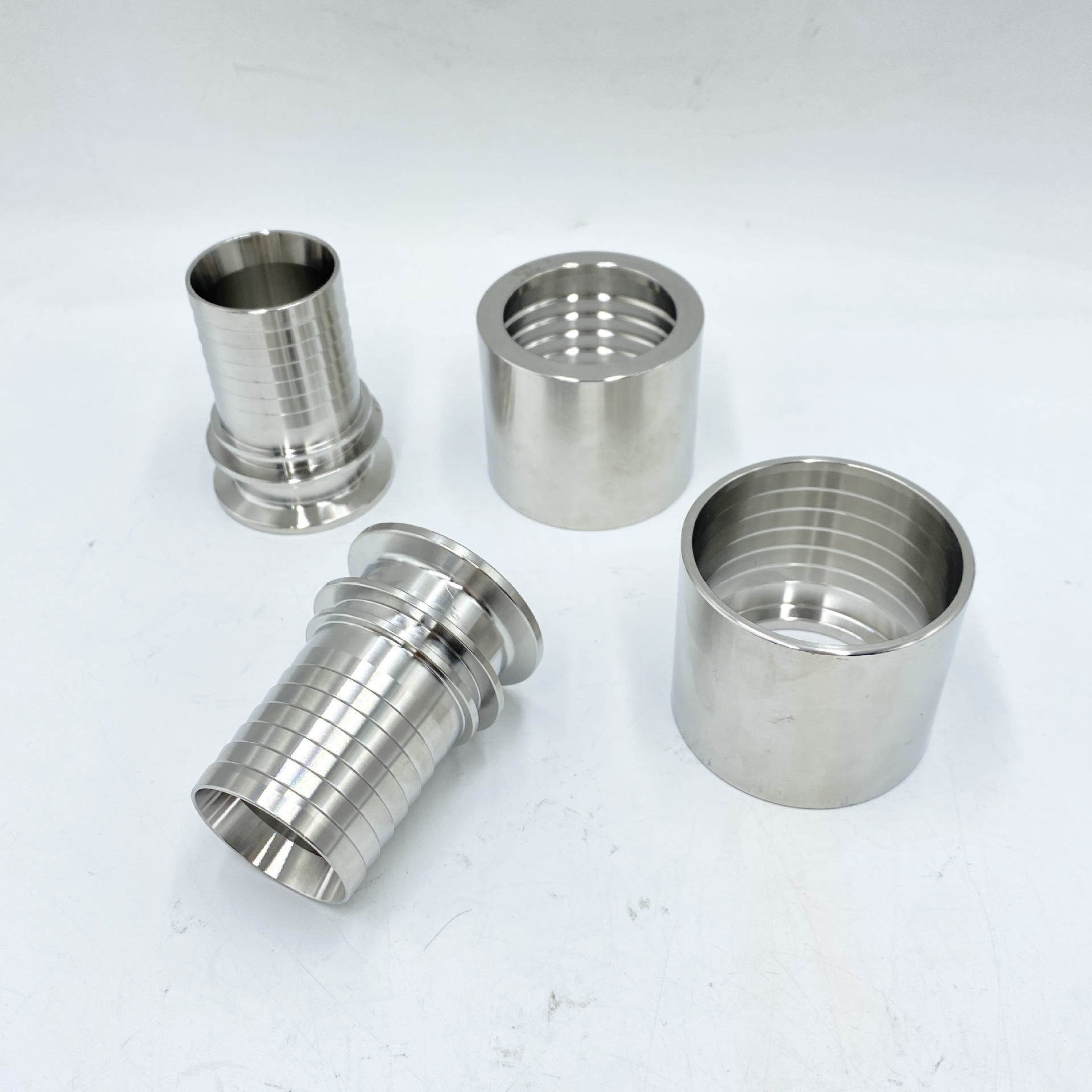 不锈钢快装扣压接头卫生级扣压式软管接头扣压式胶管快装卡盘接头