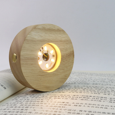 lámpara de noche LED lámpara de bola de cristal base DIY artesanía base lámpara de noche madera sólida base luminosa artesanía de madera
