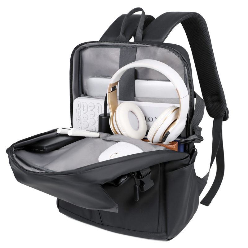 2024 nueva mochila de computadora de viaje de negocios para hombres de gran capacidad, bolsa de baloncesto simple y versátil, mochila de reducción de carga, marea