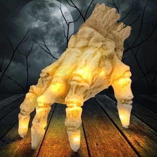 Halloween Decoration Props Electric Luminous Crawling Hand Sensor Luminous Sound Crawling Ghost Hand Voice-Controlled Trick Toy