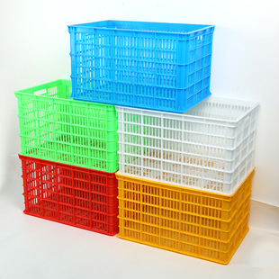 Customized Plastic Turnover Boxes for Fruits and Vegetables, Plastic Crates for Crayfish and Aquatic Products, Reinforced and Stackable Logistics Baskets