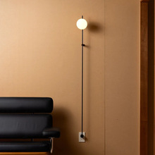 简约免接线壁灯带插头长杆可移动灯具北欧客厅卧室书房过道走廊灯