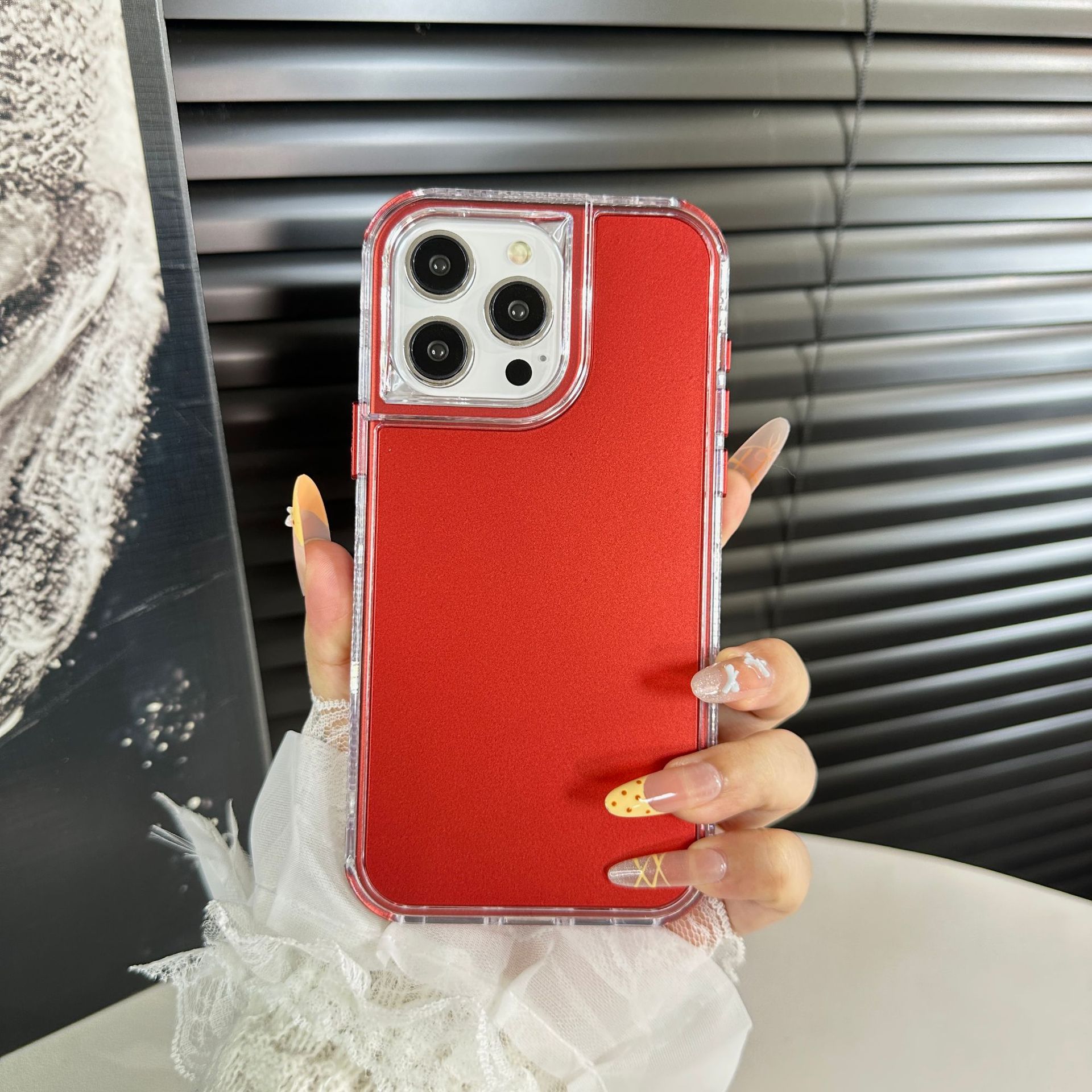 Funda 3 en 1 para iPhone 17 Pro Max de TPU, Protección Anticaídas y Antiimpactos