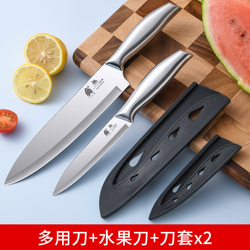 Cuchillo de frutas para regalos de frutas para cortar cuchillo de frutas de hoja grande de sandía doméstica de acero inoxidable afilado largo
