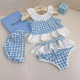 Girls' Split Swimsuit suit Summer New Long-sleeved one-piece Swimsuit with Swim Cap