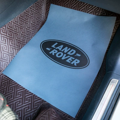 Universal Foot Pad Disposable Non-woven Foot Mat Paper Replaces - 50-enlarged-4253-gray-land-rover-logos