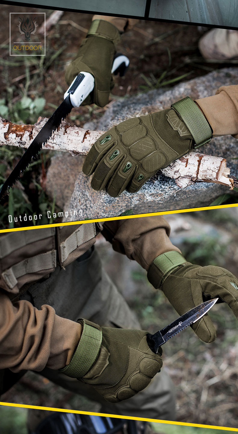 Tactical Gloves M Z190 Outdoor All Finger Tactical Protection Sports Training Special Forces Army Fan Riding Gloves_voghion.com