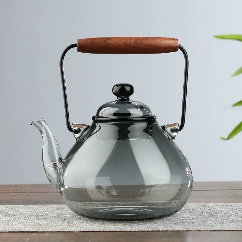 Glass transparent teapot, tea for home use