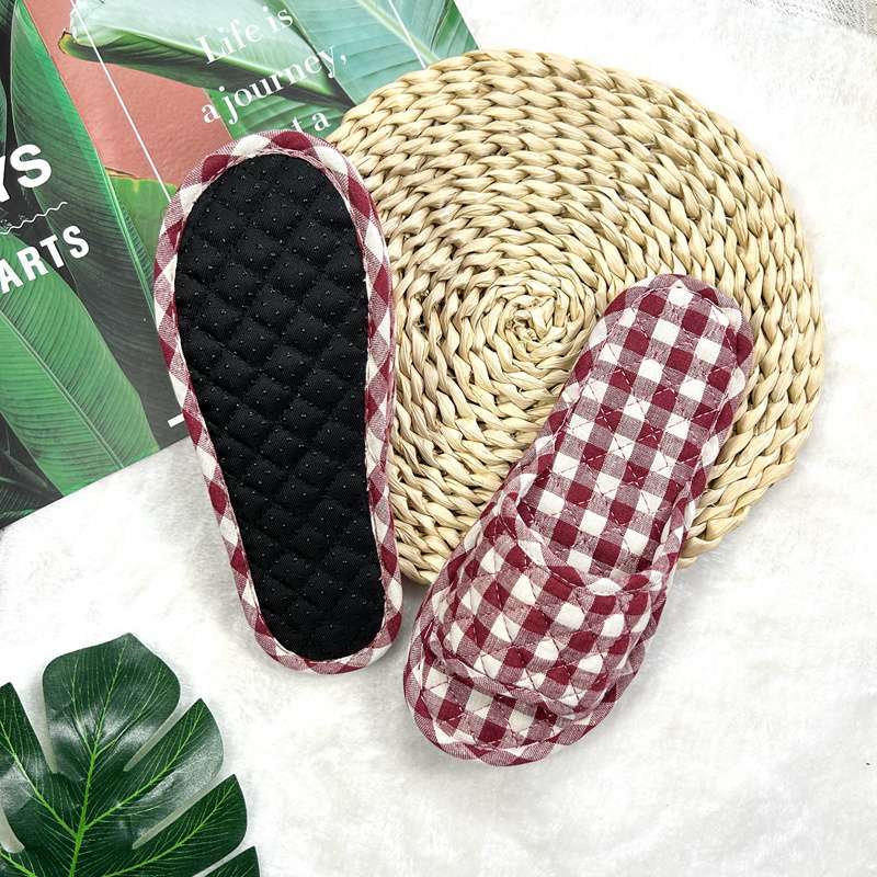 여성-로즈 레드 체크무늬 입자