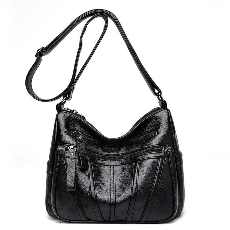 Echte Leder Umhängetasche Für Damen In Eleganter Ausführung_voghion.com