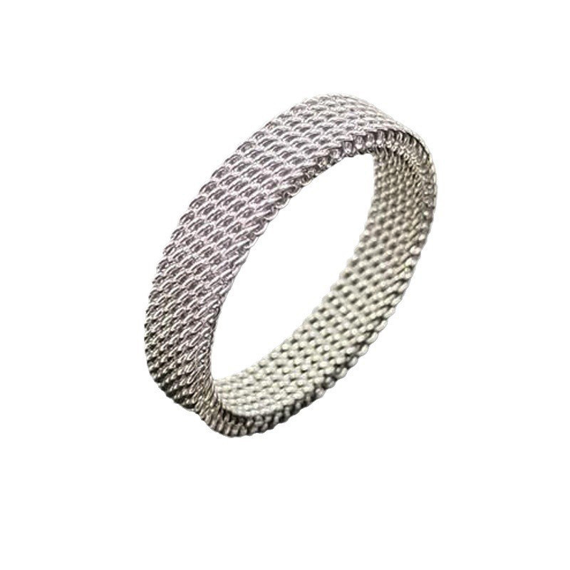 Directo de fábrica 4mm malla deformable anillo de moda todo fósforo diseño de acero de titanio anillo de acero inoxidable joyería image 8