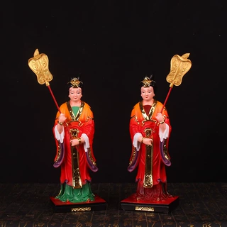 宫女婢女神像12英寸左右侍女仙女玉帝王母左右妈祖供奉树脂摆件