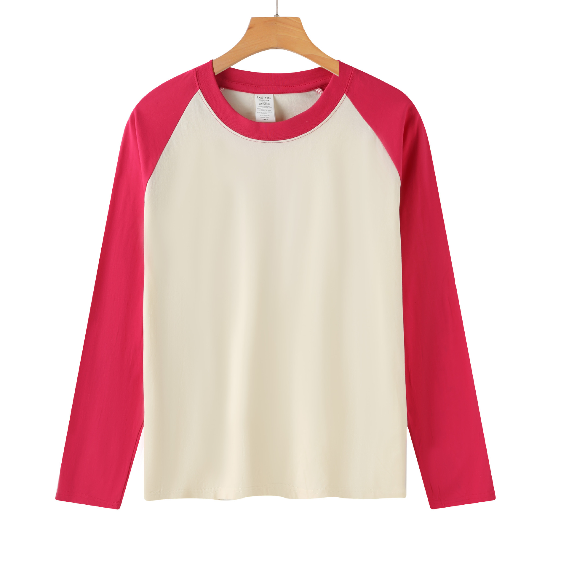220g long sleeve rose red apricot