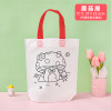 Linen bag non-woven cloth, Birthday gift, hand painting