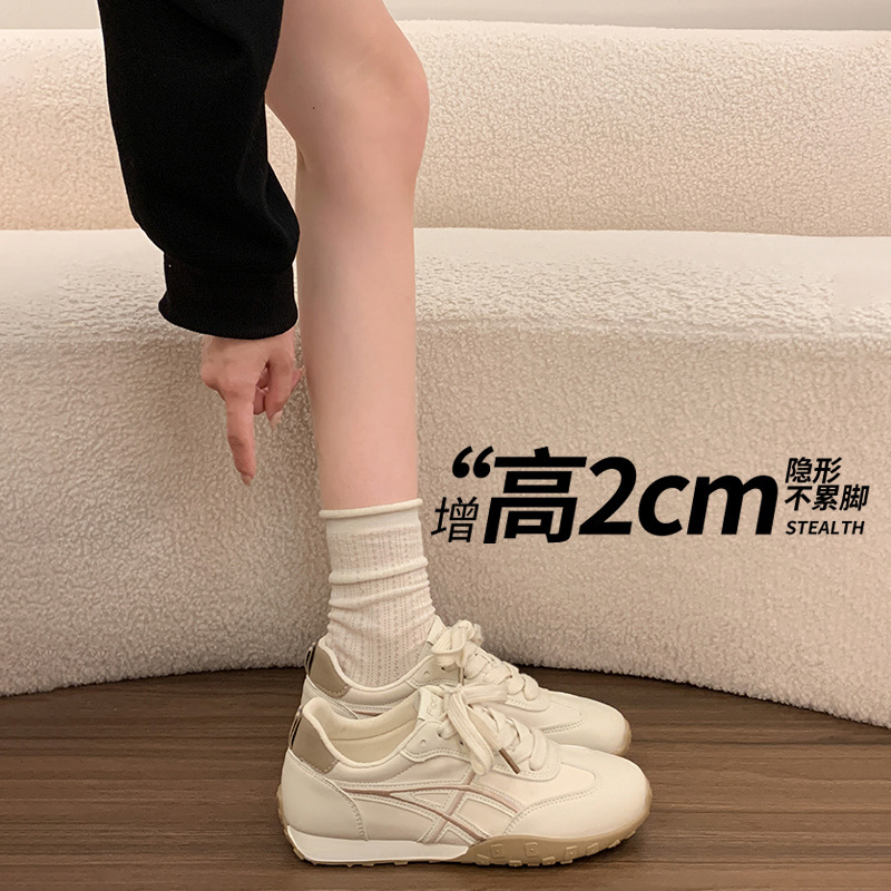 Women's 2026 New Spring and Autumn White Sneakers Versatile Soft Sole Casual Shoes German Training Shoes Lightweight Women's Shoes Women's 2026 New Spring and Autumn White Sneakers Versatile Soft Sole Casual Shoes German Training Shoes Lightweight Women's Shoes