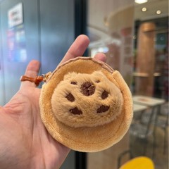 小紅書カピバライヤホン小銭入れ漫画風ぬいぐるみコイン女性用収納キーバッグロック付き小銭入れ