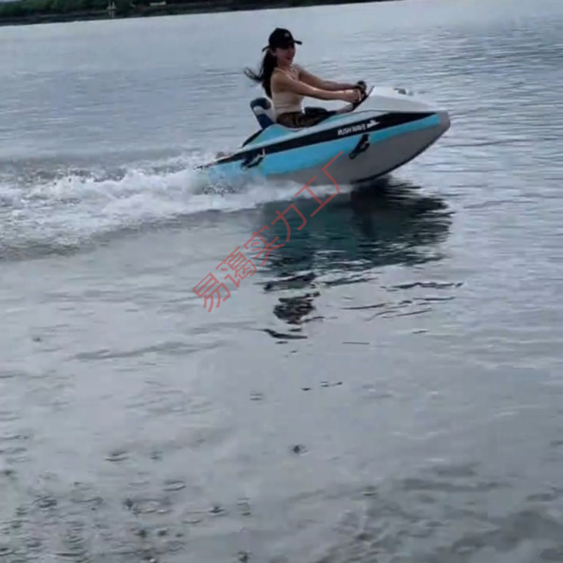 卡丁船成人两人快艇电动船2个人网红快艇水上漂新款小型迷你小船|undefined