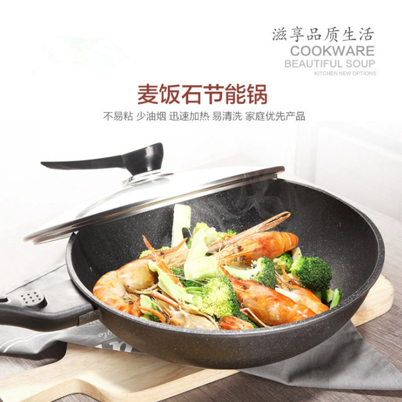 Кореанская Маффанская каменная кастрюля, Маффанская каменная кастрюля безпригарье вок бытовая жарочная соус кастрюля