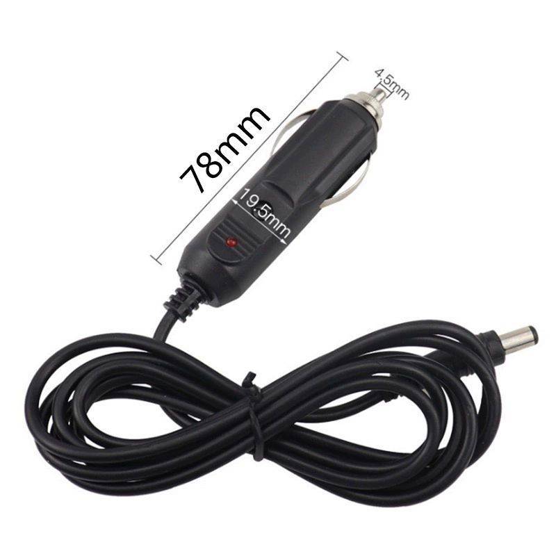 Car Audio 12V24V Subwoofer High Power Cigarette Lighter Power Cord Dc Plug Connection Cable