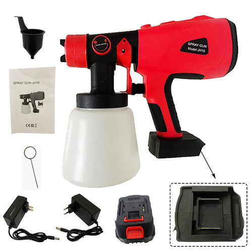 18V lithium electric spray gun, detachable high-voltage electric spray gun, spray tool, latex paint spray gun
