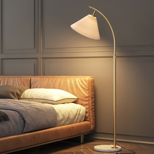 Nordic floor lamp living room bedroom study simple warm creative internet celebrity minimalist light luxury ins style vertical table lamp