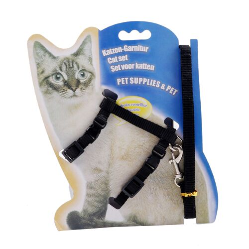 Cat traction rope I-shaped optional color walking rope cat leash pet harness cat chain cat traction