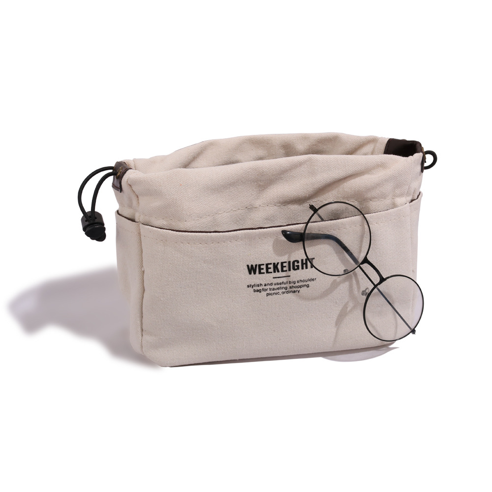 Amazon en stock bolsa de lona simple bolsa práctica bolsa mediana bolsa de almacenamiento de viaje bolsa de cosméticos Portátil Bolsa de organización de la momia