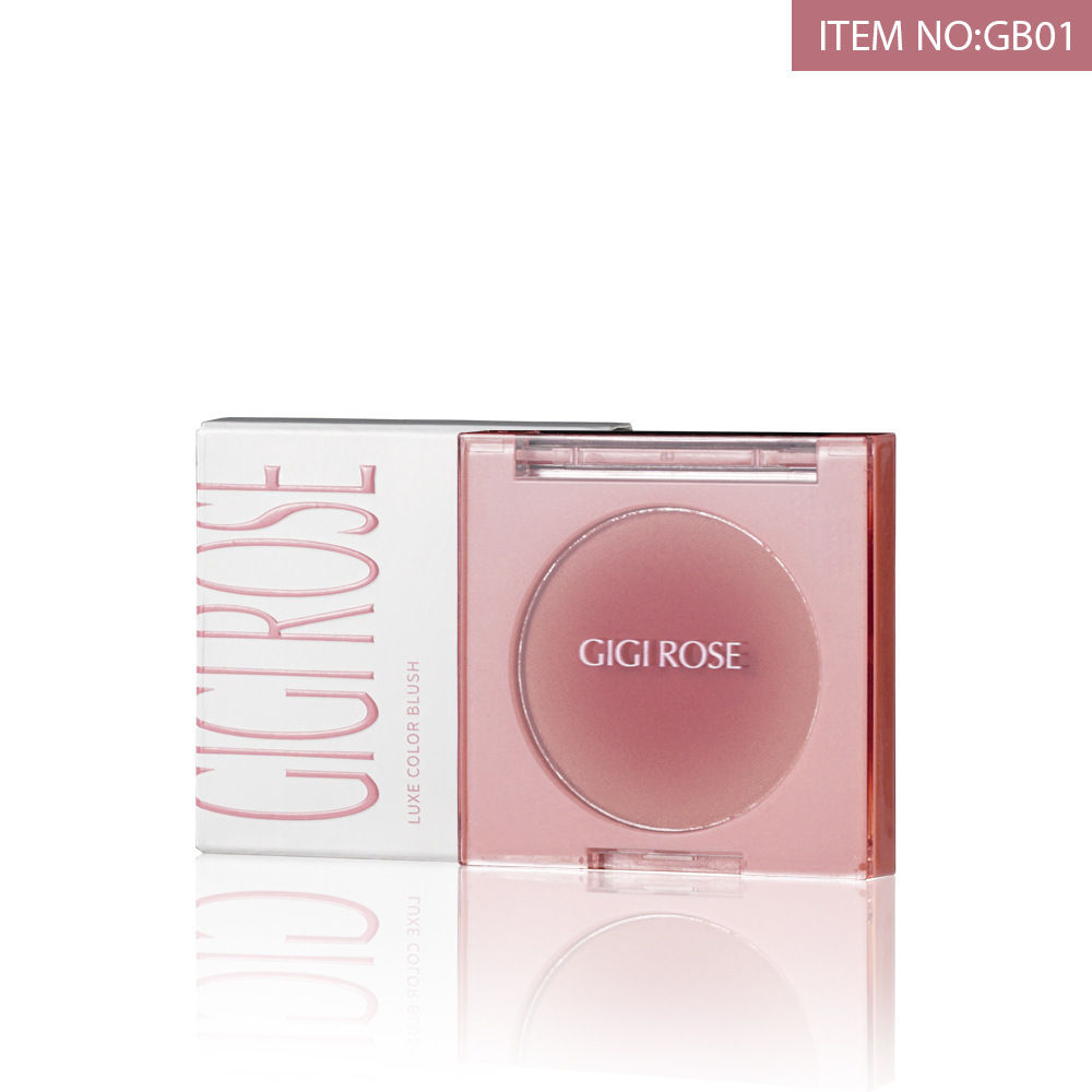 GIGIROSE Blush 2024 New Style Swelling Peach Brightening Blush Contouring Student Affordable Single Color Natural Nude undefined