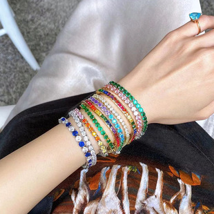 ����ͬ����� ins̩�����в�ɫ�ʯ4 5mm���ΈA��僽�18k�׽��Ʒ