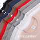 Autumn and winter new 420g silver fox velvet padded crew neck sweater men's wholesale fleece-lined Joker casual jacket printed logo