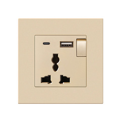 Foreign Trade UK Standard 86-Type Wall-Mounted 13A British-Style Multi-Function USB + Type-C 18W Fast-Charging Power Socket