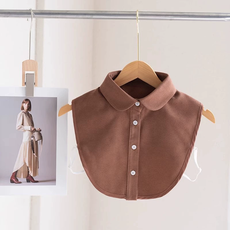 Accessory, coffee false collar, fashionable sweater, shirt, sweatshirt, Korean style