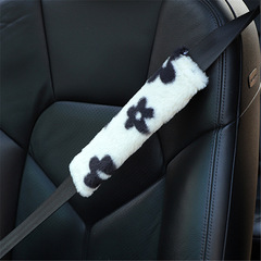 汽車安全帶護肩套 小清新花朵車載防勒擠壓安全帶套 汽車內飾用品